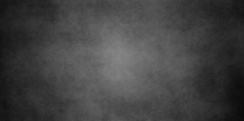 Old wall stone for dark black distressed grunge rough concrete wall background wallpaper. Abstract black stone wall texture grunge rock surface. dark gray background backdrop. wide panoramic banner.