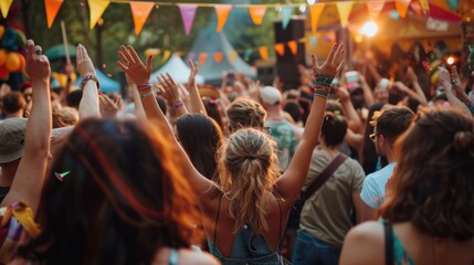 Crowds of citizens cheered enthusiastically in celebration of the festival marking the summer solstice.