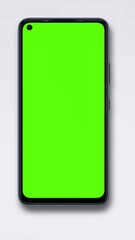 Green screen phone on wait paper
