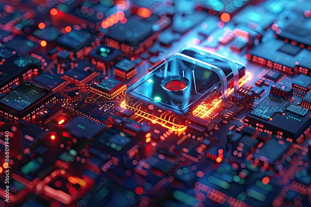 Poster electronic circuit board with processor