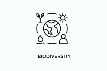 Biodiversity Vector Icon Or Logo Illustration