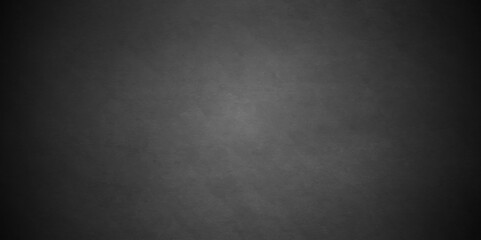 Old wall stone for dark black distressed grunge rough concrete wall background wallpaper. Abstract black stone wall texture grunge rock surface. dark gray background backdrop. wide panoramic banner.