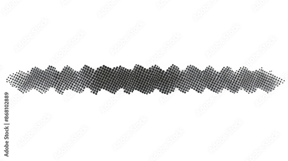 Poster retro halftone vignette border effect on transparent background