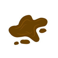 mud puddle vector illustration