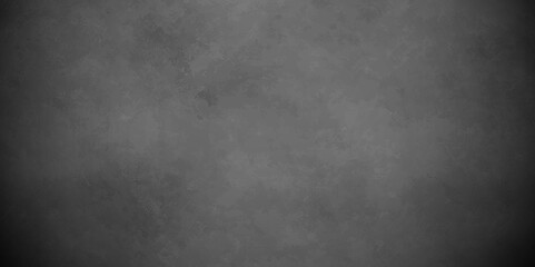 Abstract black stone wall texture grunge rock surface. Old wall stone for dark black distressed grunge background wallpaper. rough concrete wall. dark gray background backdrop. wide panoramic banner.