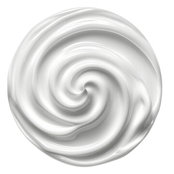 recommend clip art: Silver-white toothpaste swirl with glossy texture on a transparent background clipart