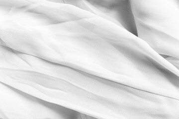 Background Fabric White Cloth Cotton Sheet Silk Material Texture Satin Pattern Fashion Abstract Shape Space natural Beautiful Textile Luxury Ripples Wallpaper Smooth Vintage Canvas Ecology Wall.