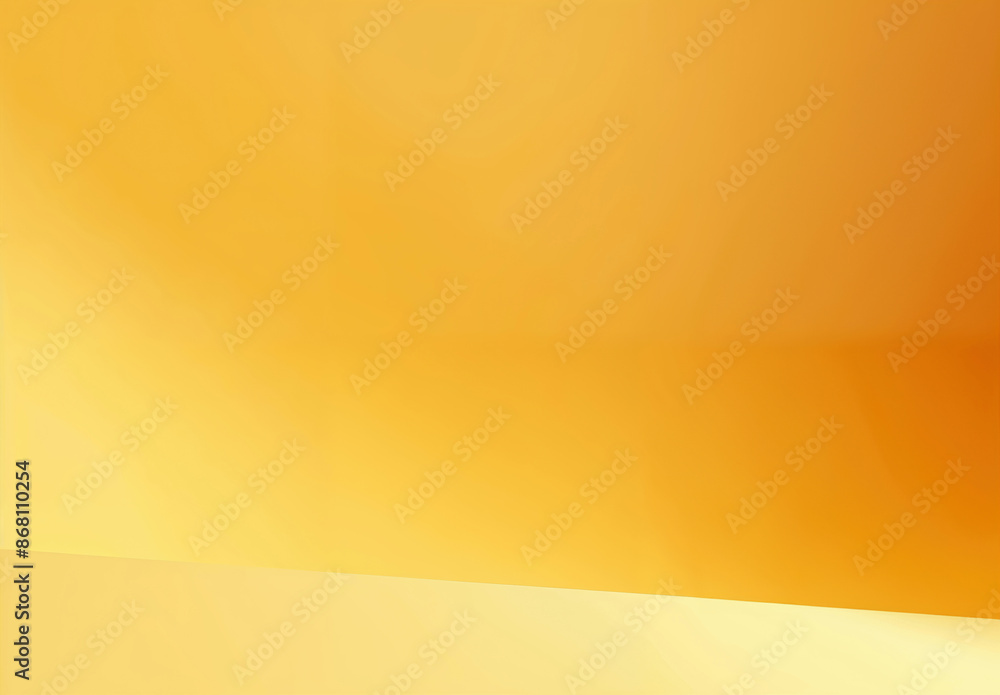 Poster Minimalist yellow gradient background with subtle light reflections – ideal for product display or presentation concepts