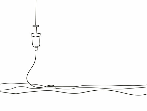 black line art iv drip clip art preview