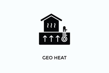 Geo Heat Vector Icon Or Logo Illustration