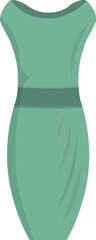 Stylish green dress, perfect for formal events or a night out, showcasing elegance and sophistication