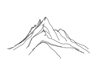One-Line Mountain Peak: Financial Zenith in Simplicity