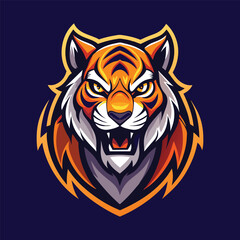 Fototapeta premium tiger mascot esport logo vector