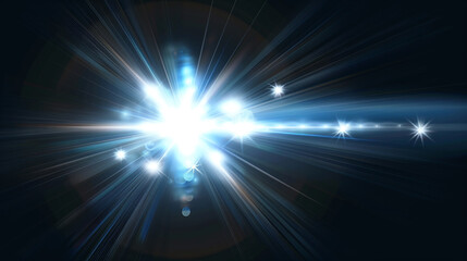 Fototapeta premium glowing light burst Realistic sun rays. colorful sun ray glow abstract shine light effect starburst sbeam sunshine glowing. Special lens flash, light effect. The flash flashes rays and searchlight.