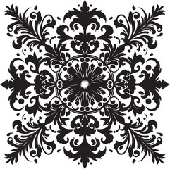Ornament Vector Art Free Vector Black And White

