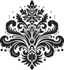 Ornament Vector Art Free Vector Black And White
