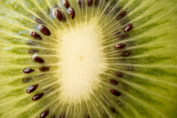 close up of kiwi fruit
