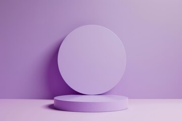 Modern minimalistic light purple background for product presentation