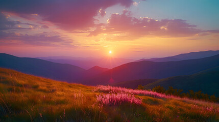 Captivating 4K Time-Lapse of a Sunset Over a Field