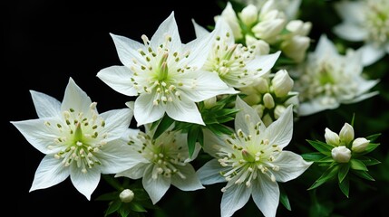 white and lilies HD 8K wallpaper Stock Photographic image
