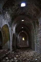 Fototapeta premium Kargı Han Caravanserai, located in Antalya, Turkey, was built during the Seljuk period.