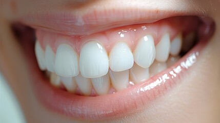 Fototapeta premium Dental veneer treatment. Generative AI.