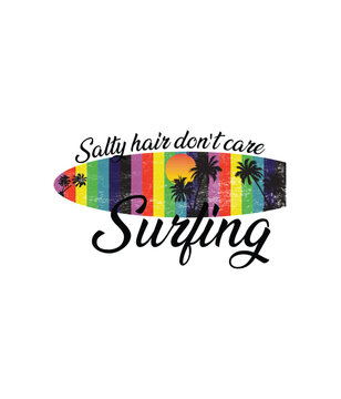 Surfing Lover - Salty hair don't care