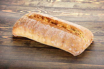 Italian ciabatta bread fresh and crust