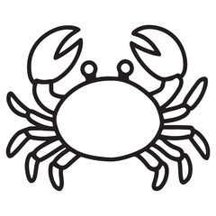 line art of a crab