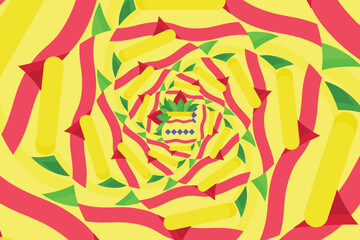 vector optical illusion wallpaper or background