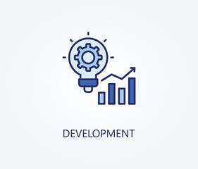  Development vector, icon or logo sign symbol illustration 