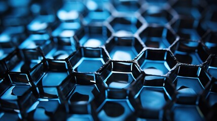 Obraz premium background with blue bubbles