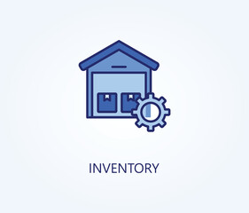  Inventory vector, icon or logo sign symbol illustration 