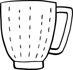cute cartoon cup drawing.