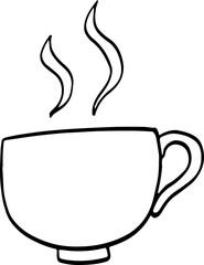 cute cartoon cup drawing.