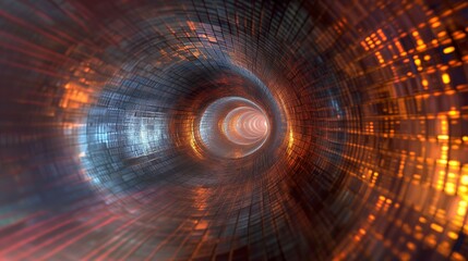 Obraz premium Abstract technology background of high speed global data transfer, ultra fast broadband and connection, digital cyber tech motion
