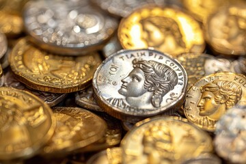 Ancient Roman gold and silver coins from Antikvariat.