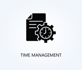  Time Management Vector, Icon Or Logo Sign Symbol Illustration 