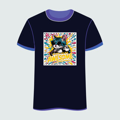 A stylish and cute cat donning a pair of sunglasses with a very smart-looking
