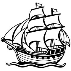 sailing ship, generative AI