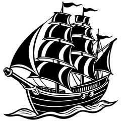 sailing ship, generative AI