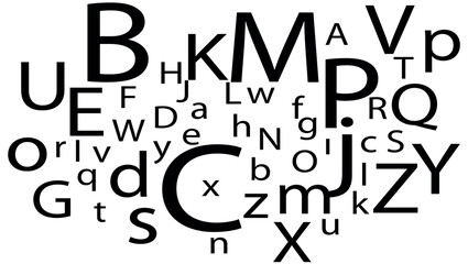 Graffiti alphabet, Graffiti letter black for poster, print files, tshirt design, logos