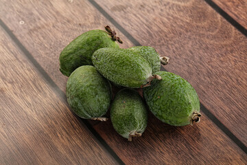 Ripe sweet huicy exotic feijoa