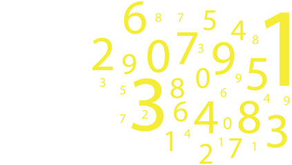  creative and modern background with numbers on white background