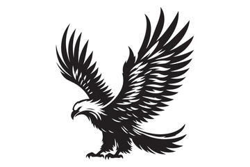 Eagle silhouette vector isolated on a white background