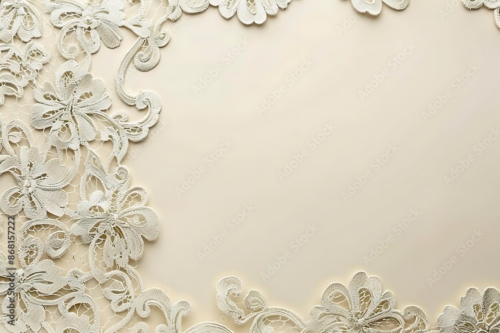 Wall mural a background with an elegant, lace pattern for a wedding planner's contact page