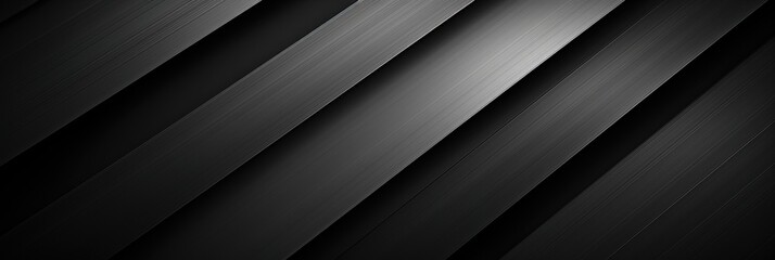 Obraz premium Abstract Black and Grey Brushed Metal Stripes