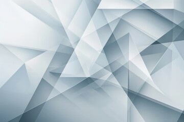 White and blue abstract geometric triangle shapes illustrations background with copy space