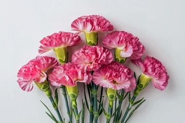 A stunning and simple arrangement of pink carnations