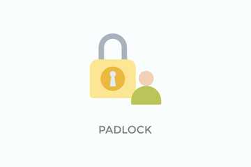 Padlock Vector Icon Or Logo Illustration